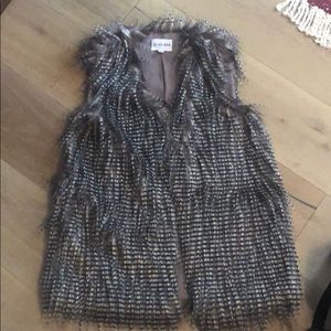 Olive + Oak faux fur vest